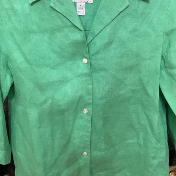 Talbots Irish linen blouse - Picture 5 of 7
